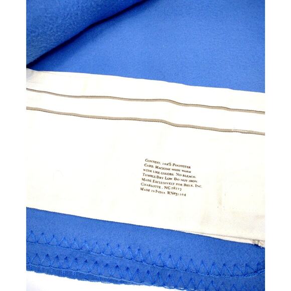 Home Accents Soft Fleece Throw Blanket by Belk 50x60 Blue - Picture 5 of 7